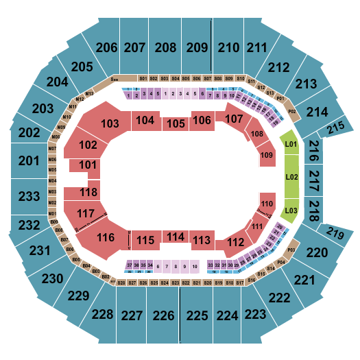 Spectrum Center Hot Wheels Seating Chart